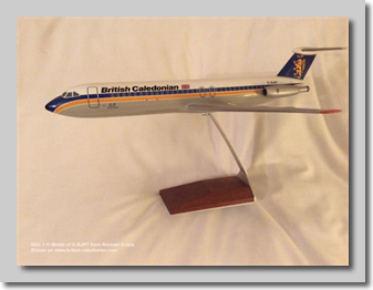 Norman Evan's model of 1-11 G-BJRT